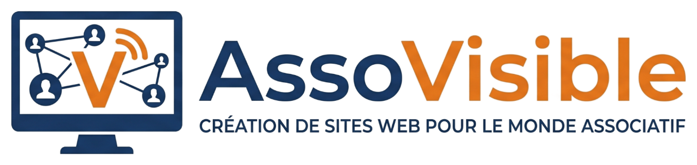 Logo AssoVisible, partenaire de la FMF Savoie
